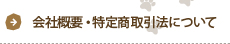 会社概要・特定商取引法について