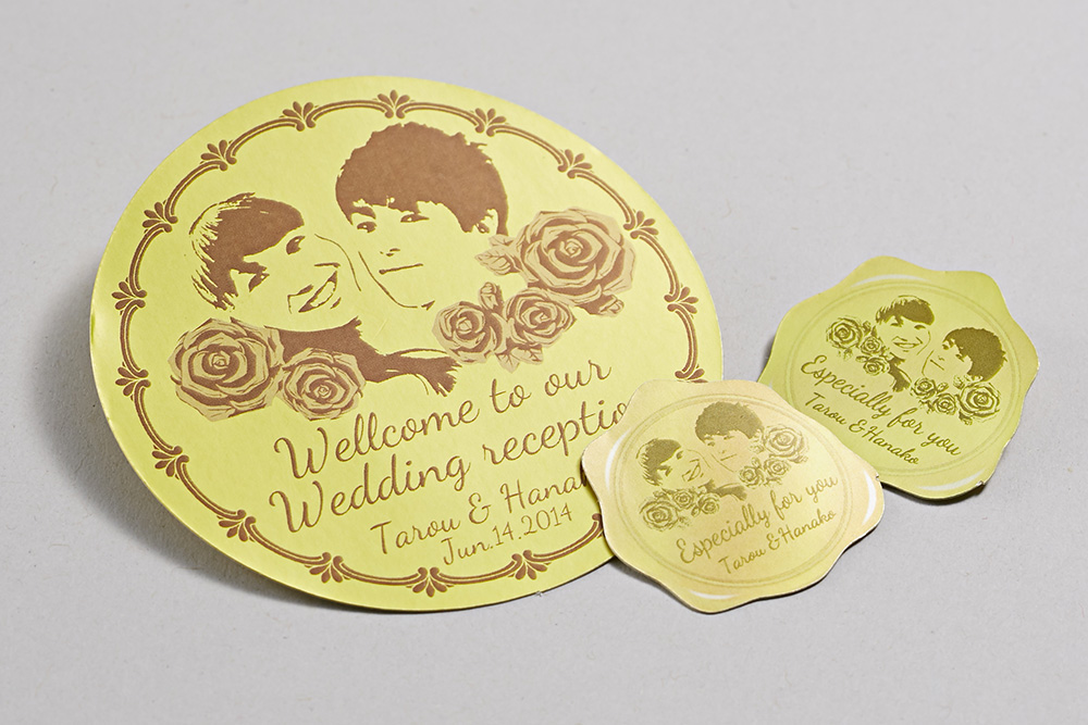ウェディングシール（金色）
